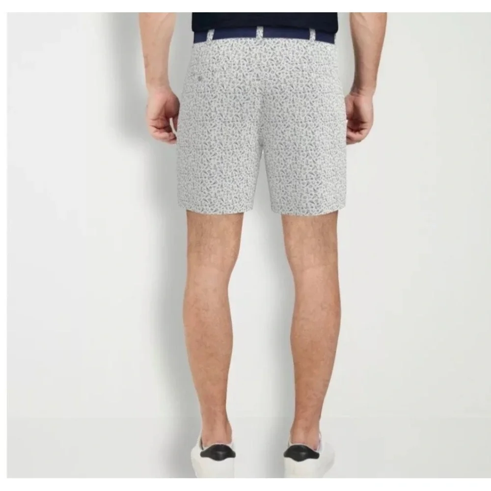 PGA Tour Mens Nautical Sailing Printed Golf Shorts Size 40 Blue White New UPF 50